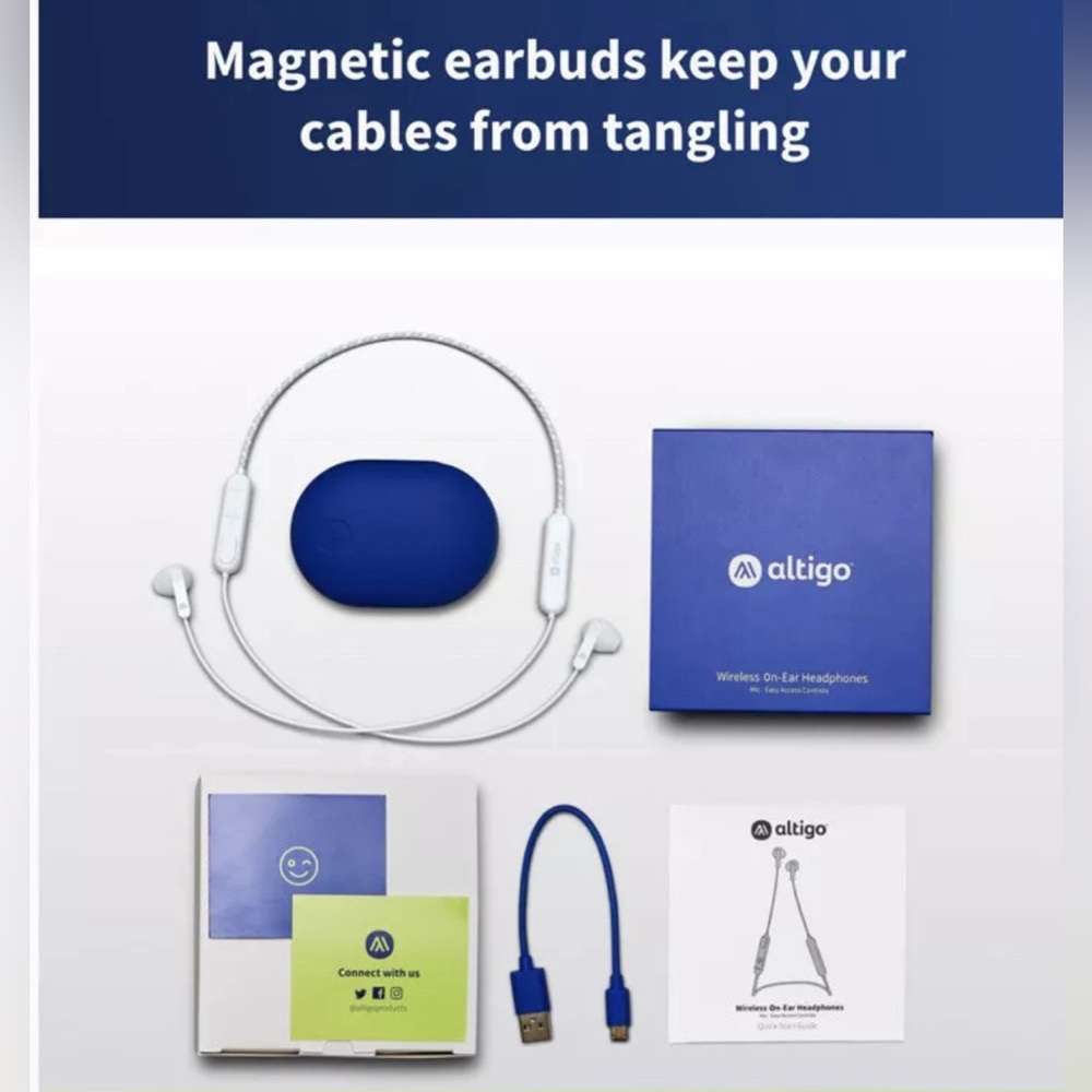 New Bluetooth Wireless Headphones by Altigo in White - Picture 3 of 3